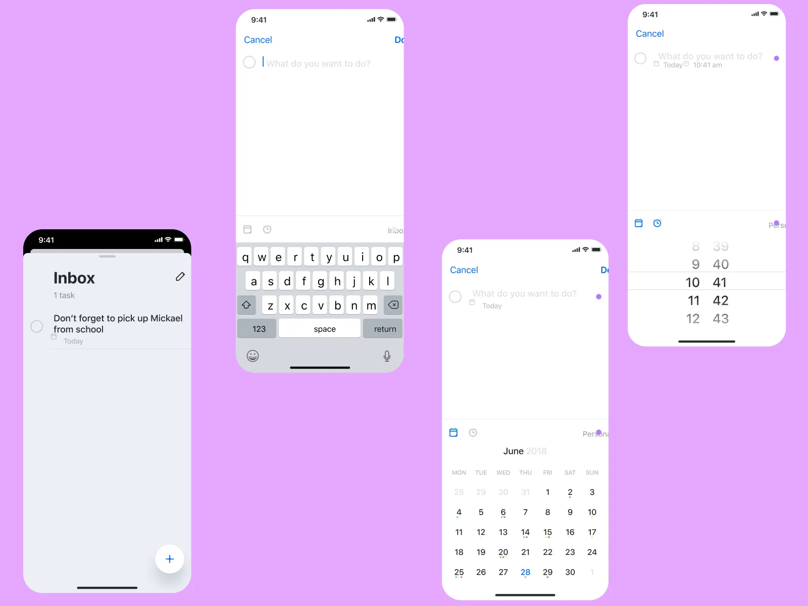 Tasker ï¿½ ToDo App Template for Figma and Adobe XD No 2