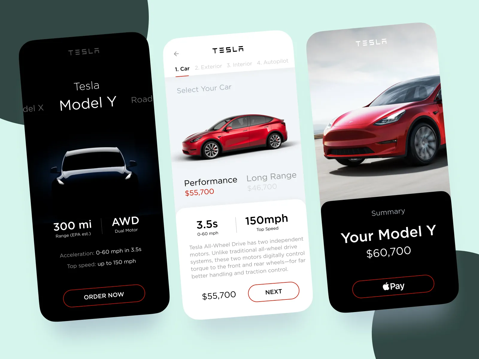 Tesla Model Y ï¿½ Concept UI Kit for Figma and Adobe XD No 5