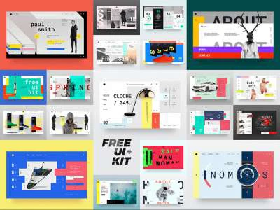 20 Headers Web Design  - Free template