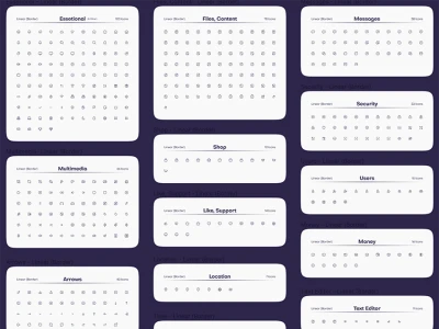 +2700 Editable icons  - Free template