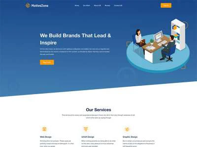 Agency Landing Page  - Free template