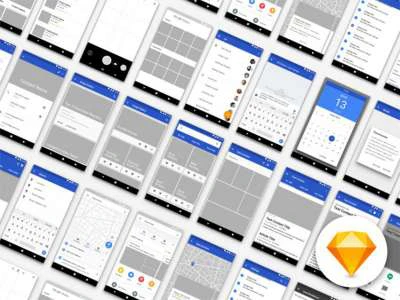 Android 8.0 Oreo UI Kit  - Free template