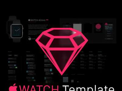 Apple Watch GUI Template  - Free template