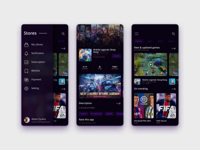 Apps Store UI Concept  - Free template