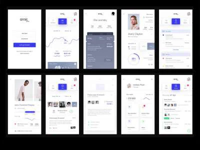 avsc. Clothes App design  - Free template