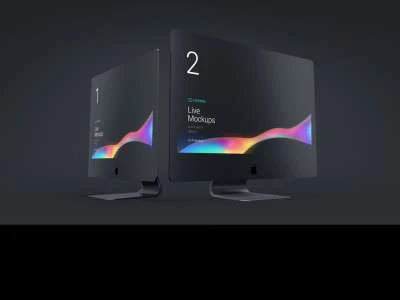 Black Edition Static Mockups  - Free template