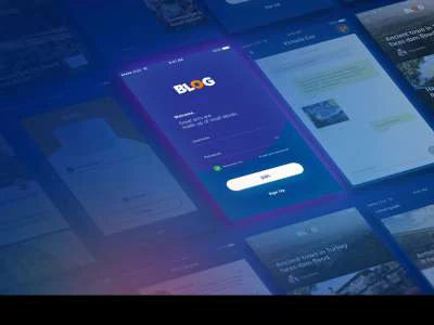 Blog UI Kit App Design  - Free template