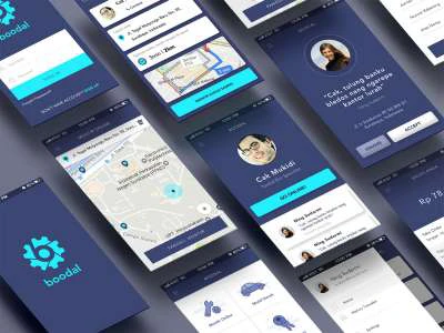 Bloodal App Design UI Kit  - Free template