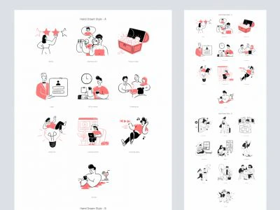80 Streamline Free Illustrations  - Free template