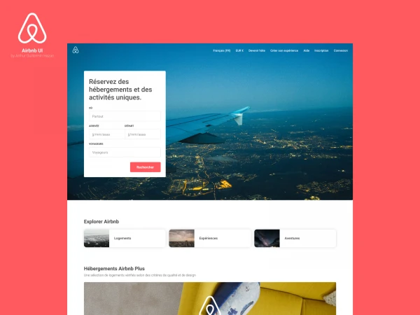 Airbnb UI Kit  - Free template