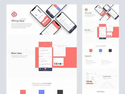 Aking To-Do List App Free UI Kit  - Free template