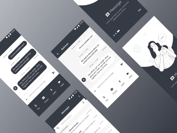 Android Messaging App  - Free template