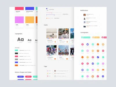 App Design System Freebie  - Free template
