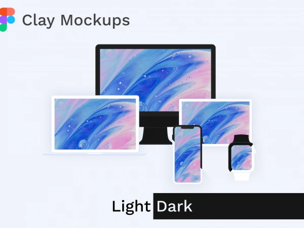 Apple Clay Mockup  - Free template