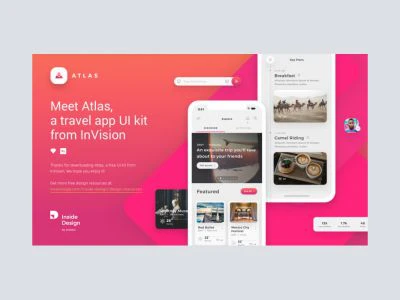 Atlas - Free Mobile UI Kit  - Free template