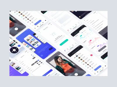 Atro Mobile UI Kit Freebie  - Free template