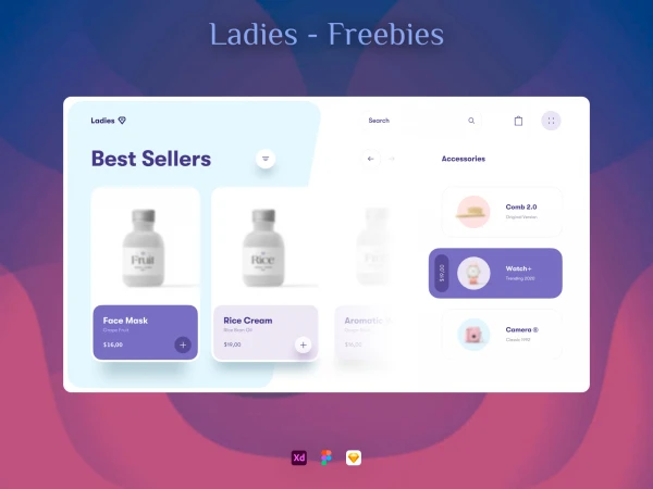 Beauty Store Website  - Free template