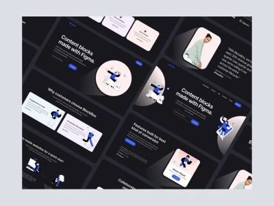 Blockbox Wireframe UI Kit for Figma  - Free template