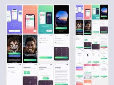 Budget Planner: Onboarding Screens UI Kit  - Free template