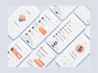 D-Caller Mobile UI Kit  - Free template