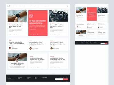 Deck Card UI Kit  - Free template