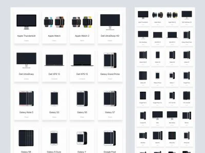 Devices by Facebook  - Free template