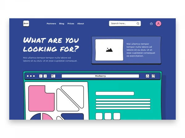 EasyFrame 3.0 Wireframe Kit  - Free template