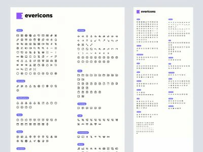 Evericons  - Free template