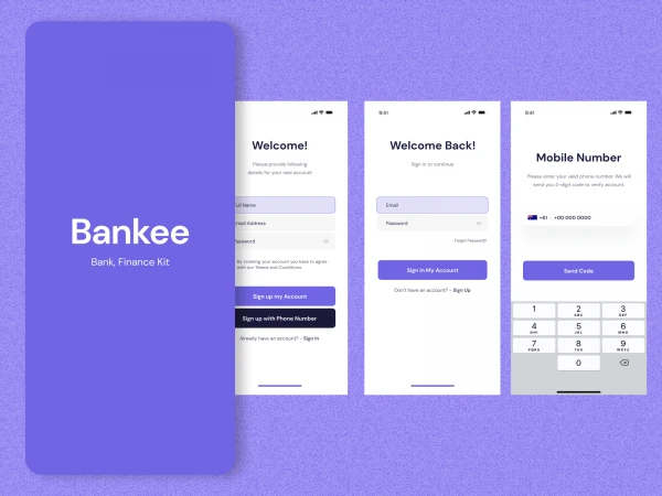 Finance & Wallet UI Kit  - Free template