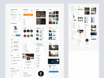 Free Blocke UI Kit - Social  - Free template