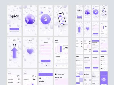 Freelance Platform UI Kit for Figma  - Free template