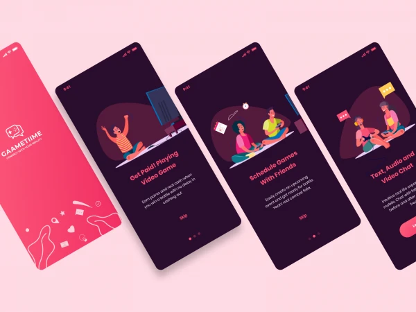 Gaametiime UI Kit  - Free template