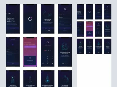 HIVO Smart Home UI Kit  - Free template