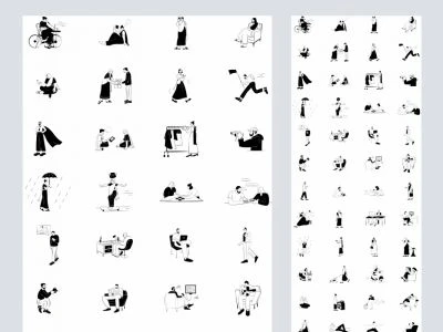 Indian Doodle Illustration Pack  - Free template