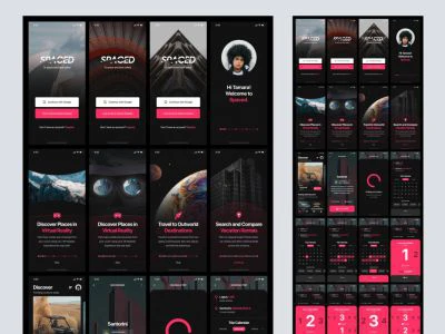 InVision Studio Spaced  - Free template