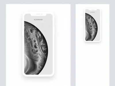 iPhone XS Super Flat Mockup  - Free template