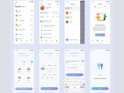 Language Learning App  - Free template