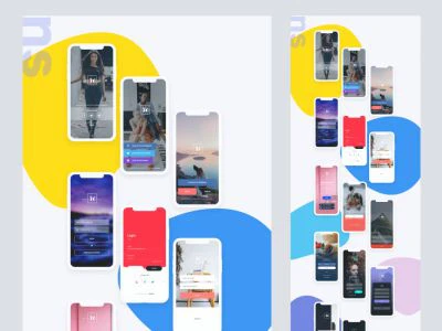 Login UI Kit for Adobe XD  - Free template