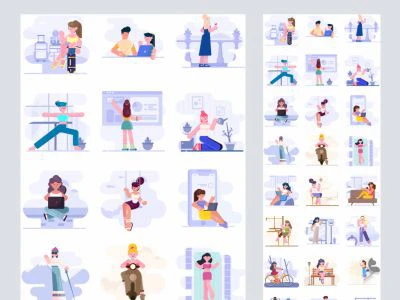 Loomies - 39 Free Illustrations  - Free template