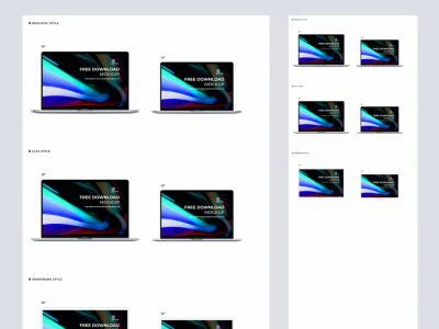 MacBook Pro & Air Free Mockup for Figma  - Free template