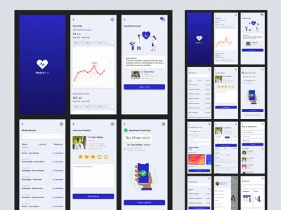 Medica App for Adobe XD  - Free template