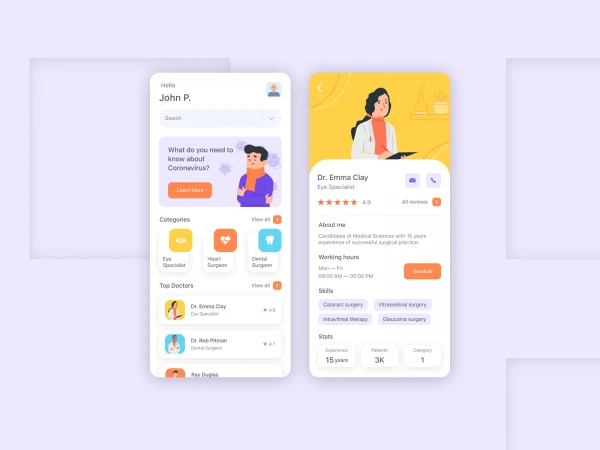 Medical App  - Free template