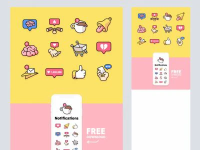 Notification Icons  - Free template