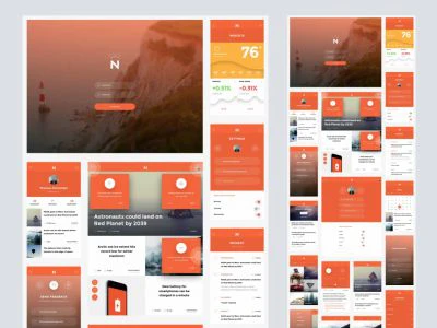 Now - A beautiful cross-platform UI kit  - Free template