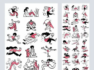 Open Doodles - Free sketchy illustrations  - Free template