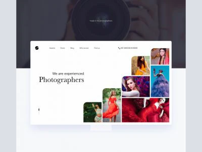 Photographer Portfolio Website  - Free template
