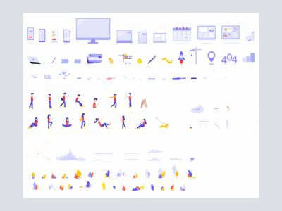 Pulse Illustration Kit  - Free template