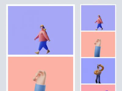 SALY - Free 3D Illustration Pack for Figma  - Free template