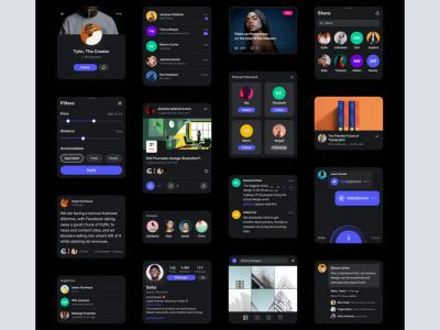 Social UI Kit for Figma  - Free template