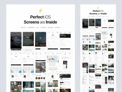 Split iOS UI Kit for Sketch  - Free template